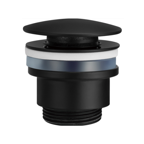 korek, korek umywalkowy, czarny mat, imex, klik-klak