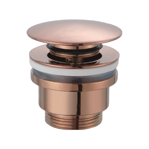 korek, korek umywalkowy, szczotkowana miedź, imex, klik-klak