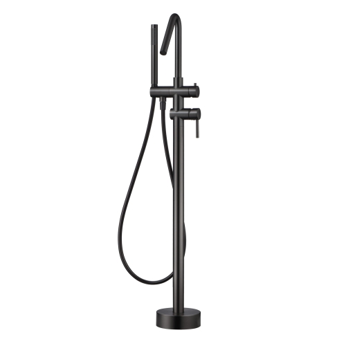 bateria wolnostojąca, bateria z kompletem natryskowym, czarny metal, nowoczesny design, imex