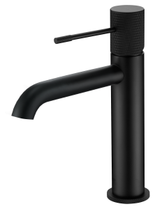 Line | Bateria umywalkowa stojąca  czarny mat