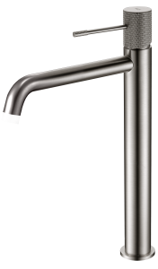 Line | Bateria umywalkowa stojąca wysoka szczotkowany nikiel