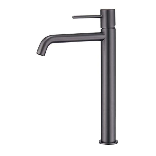 bateria umywalkowa wysoka, bateria umywalkowa stojąca, bateria umywalkowa stojąca wysoka, czarny metal, nowoczesny design, imex
