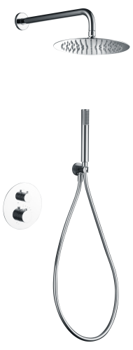 System prysznicowy podtynkowy, system prysznicowy termostatyczny, chrom, nowoczesny design, imex