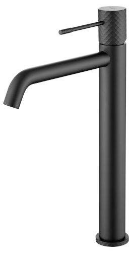 bateria umywalkowa wysoka, bateria umywalkowa stojąca, bateria umywalkowa stojąca wysoka, czarny mat, nowoczesny design, imex